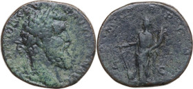 Didius Julianus (193 AD). AE Sestertius, Rome mint, 193 AD. Obv. [IMP CA]ES M DID SEVER IVLIAN AVG. Laureate head right. Rev. [P] M [T]R P C[OS] S C. ...