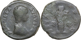 Plautilla (died 212 AD). AE 'Cast' Limes As, 202-203. Obv. PLAVTILLA AVGVSTA. Draped bust right. Rev. PIETAS AVGG SC. Pietas standing left, holding sc...