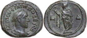 Philip I (244-249). BI Tetradrachm, Alexandria mint (Egypt), dated RY 4 (246/7). Obv. Α Κ Μ ΙΟΥ ΦΙΛΙΠΠΟϹ ΕΥϹE. Laureate, draped and cuirassed bust rig...