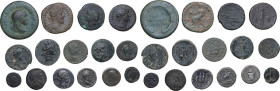 Miscellanea. Multiple lot of fifteen (15) unclassified AE and AR coins.