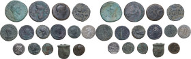 Miscellanea. Multiple lot of fifteen (15) unclassified AE and AR coins.