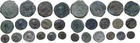 Miscellanea. Multiple lot of fifteen (15) unclassified AE and AR coins.