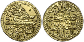 Ottoman Empire. Selim III (1203-1222 a.H., 1789-1807). AV Zeri Mahbub, AH 1203, year 16, Islambul. AV. 2.39 g. 22.00 mm. Good VF.