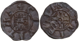 Tripoli. Raymond III (1152-1187). AE Pougeoise. Obv. Fortified gateway with five rows of masonry and five crenellations, and large divided door with r...