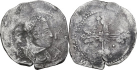 Cagliari. Filippo IV di Spagna (1621-1665). 10 reali maltagliati. CNI cf. 1/4; MIR (Piem. Sard. Lig. Cors.) Cf. 68. AG. 24.98 g. 43.00 mm. Data non le...