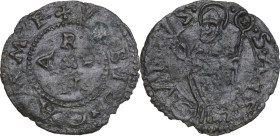 Camerino. Repubblica (autonome) (sec. XIII). Quattrino. CNI tav. XIII, 18. MI. 0.57 g. 17.50 mm. R. BB.