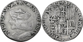 Casale. Guglielmo II Paleologo (1494-1518). Testone. CNI 32; MIR (Piem. Sard. Lig. Cors.) 185. AG. 7.92 g. 27.00 mm. R. Leggermente tosato, probabilme...