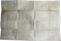 Ferrara. Sotto il papato di Clemente VIII (1592-1605), Ippolito Aldobrandini. Lettera apostolica spedita da Ferrara il 20 ottobre 1598 e indirizzata a...