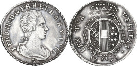 Firenze. Ferdinando III di Lorena (1790-1824). Mezzo paolo 1792. Sigle LS (Luigi Siries, incisore). CNI tav. XXX, 19; MIR (Firenze) 409; Gal. VIII, 1/...