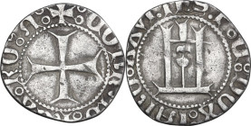Genova. Pietro di Campofregoso (1450-1458). Grosso. CNI 14/30; MIR (Piem. Sard. Lig. Cors.) 94. AG. 2.27 g. 21.00 mm. R. Tosato, altrimenti. BB.