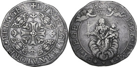 Genova. Dogi Biennali (1528-1797), III fase (1637-1797). Da 2 scudi 1676 sigle ILM. CNI 4/5; MIR (Piem. Sard. Lig. Cors.) 290/15. AG. 75.90 g. 57.00 m...