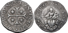 Genova. Dogi Biennali (1528-1797), III fase (1637-1797). Scudo stretto 1691 sigle ITC. CNI 12/16; MIR (Piem. Sard. Lig. Cors.) 294/54. AG. 38.10 g. 43...