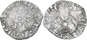 L'Aquila. Ladislao di Durazzo (1386-1414). Bolognino. CNI 29/32; D'Andrea-Andreani p. 193/196; MIR (Italia merid.) 53. AG. 0.89 g. 16.00 mm. Bel BB.