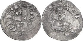 L'Aquila. Giovanna II d'Angiò-Durazzo (1414-1435). Bolognino. CNI 98/121; D'Andrea-Andreani p. 206; MIR (Italia merid.) 62. AG. 0.72 g. 16.00 mm. NC. ...