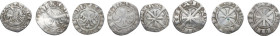 Merano. Mainardo II di Tirolo-Gorizia (1271-1295). Lotto di quattro (4) kreuzer con differenti contrassegni. CNI tav. VIII. AG.