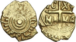Messina o Palermo. Tancredi (1189-1194). Tarì, Messina o Palermo. Sp. 125; Travaini 1995 390; D'Andrea-Contreras (Normans) 396. AU. 1.24 g. 11.50 mm. ...