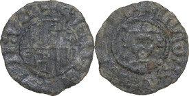 Napoli. Alfonso d'Aragona (1442-1458). Denaro. P/R 10; MIR (Napoli) 59. MI. 0.46 g. 14.00 mm. NC. BB.