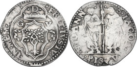 Pesaro. Guidobaldo II della Rovere (1538-1574). Paolo. CNI 29/33; Cav. PS 130. AG. 2.64 g. 28.00 mm. Bel MB.