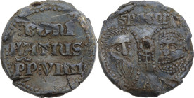 Roma. Bonifacio VIII (1294-1303), Benedetto Caetani da Anagni. Bolla. Ser. 2. PB. 50.55 g. 37.50 mm. RR. Molto rara. Graffi e colpi. qBB.