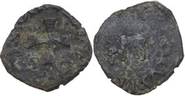Roma. Callisto III (1455-1458), Alonso de Borja. Denaro piccolo. CNI 65/74; M. 14/15; Berm. 352. MI. 0.61 g. 13.00 mm. R. Raro. Tondello irregolare. q...