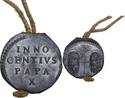 Roma. Innocenzo X (1644-1655) Giovanni Battista Pamphili. Bolla. Ser. 179. PB. 46.90 g. 39.00 mm. Conservazione eccezionale. FDC.