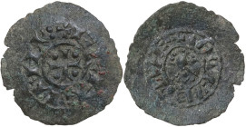 Venezia. Enrico IV o V di Franconia (1056-1125). Denaro scodellato. CNI tav. I, 13; Paol. 1. MI. 0.31 g. 16.00 mm. Bell'esemplare di buona impronta. q...