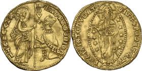 Venezia. Bartolomeo Gradenigo (1339-1342). Ducato. CNI tav. III, 10; Paol. 1; Fried. 1220. AU. 3.51 g. 20.00 mm. R. Segnetti al bordo da probabile mon...
