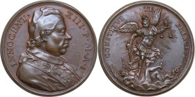 Innocenzo XIII (1721-1724), Michelangelo Conti. Medaglia annuale A. I. D/ INNOCENT XIII P M A I. Busto a destra con camauro mozzetta e stola; sotto, n...