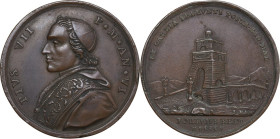 Pio VII (1800-1823), Barnaba Chiaramonti. Medaglia annuale A. VI. D/ PIVS VII P M AN VI. Busto a sinistra con zucchetto, mozzetta e stola. R/ EX GALLI...