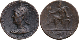Andrea Carafa (1496-1526), Conte di Santa Severina, Vicerè di Napoli. Medaglia, primo quarto del XVI sec. D/ ANDREAS CARRAFA S SEVERINAE COMES. Busto ...