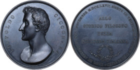 Leopoldo Cicognara (1767-1834). Medaglia celebrativa. Johnson 1435. AE. 41.10 g. 52.00 mm. Opus: A. Fabris. Fondi lucenti. SPL. Figlio del conte Filip...