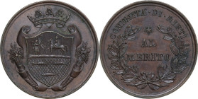 Comunità di Rieti. Medaglia al merito. AE. 15.73 g. 32.00 mm. SPL.