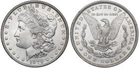 USA. AR Morgan Dollar, 1879. KM 110. AR. 26.73 g. 38.00 mm. AU/MS.