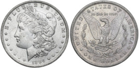 USA. AR Morgan Dollar, 1884 O, New Orleans mint. KM 110. AR. 26.73 g. 38.00 mm. AU/MS.