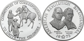 USA. Dollar 1973, American Revolution Bicentennial. AR. 31.06 g. 38.00 mm. PROOF.