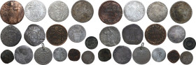Insieme di quindici (15) monete in prevalenza in argento e di ambito papale.