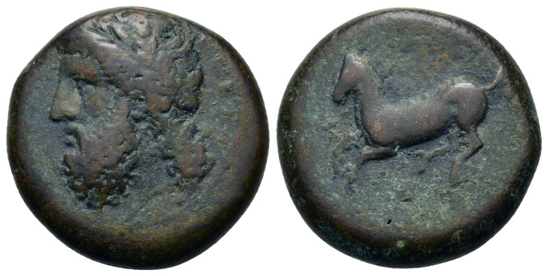 Sicily, Syracuse. Timoleon and the Third Democracy (344-317 BC). Æ Dilitron (26m...