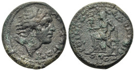Macedon, Koinon of Macedon. Pseudo-autonomous issue. Time of Severus Alexander (222-235). Æ (27mm, 17.70g). Diademed head of Alexander the Great right...