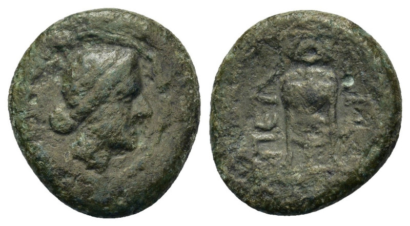 Macedon, Pella, c. 187-31 BC. Æ (16.5 mm 3,70g). Laureate head of Apollo right. ...