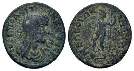 Phrygia, Hierapolis. Pseudo-autonomous issue. Time of Philip I (244-249). Æ (21mm 5,00g.). Homonoia with Ephesus in Ionia. ΙΕΡΑΠΟΛΕΙΤΩΝ Κ ΕΦΕϹΙΩΝ; Vei...