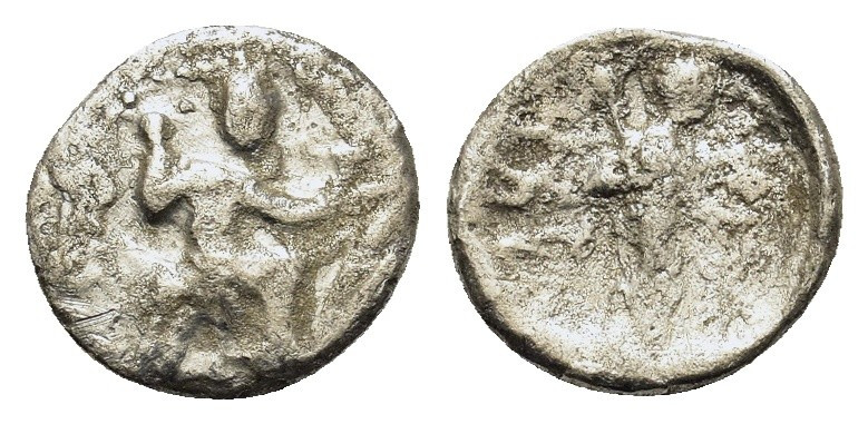 Cilicia, Tarsos. Tiribazos (Satrap of Lydia 388-380 BC). AR Obol (10mm, 0.60g.)....