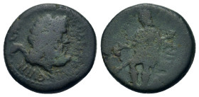 Uncertain Greek. Æ (17,5mm, 4.4g). Head of zeus R. R/ Figure seate l.