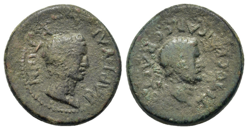 Titus (79-81). Caria, Bargylia. Æ (21mm 7,40g). ΤΙΤΟϹ ΚΑΙϹΑΡ ϹΕΒΑϹΤΟϹ; laureate ...