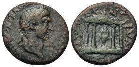 Trajan (98-117). Macedon, Stobi. Æ (23mm, 6,60g.). IMP CAE NERVA TRAIAN AVG GERM [P M TR P COS (...)], laureate head right. R/ Male figure (Asclepius(...