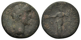 Antoninus Pius (138-161). Macedon, Dium. Æ (20mm 4,90g.). IMP CAES ANTONINΘ PI Laureate head of Antoninus Pius to right. Rev. COL IVL AVG DIENSIS D D ...