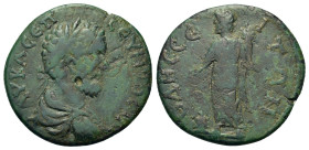 Septimius Severus (193-211). Moesia Inferior, Odessus. Æ (26,3mm, 8.2g). Laureate, draped and cuirassed bust r. R/ Great God of Odessus standing facin...