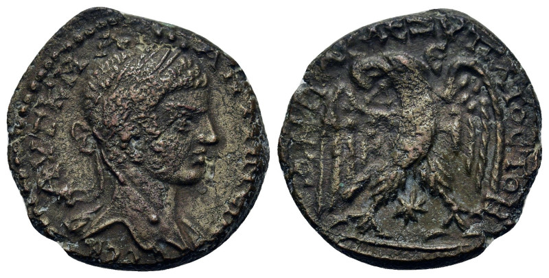 Elagabalus (218-222). BI Tetradrachm (24,8mm, 10.5g). Laureate head r., with dra...