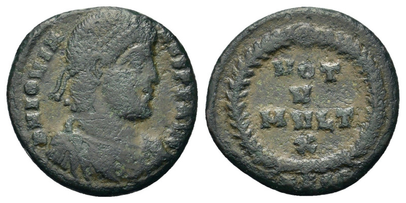 Jovian (363-364). Æ (19,2mm, 2.9g). Uncertain mint. Rosette-diademed, draped, an...