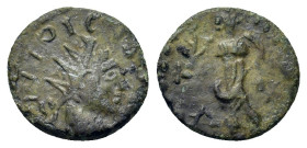 Barbarous Radiate, imitating Tetricus II. Æ (12,7mm, 1g). Radiate head r. R/ Spes standing l.