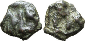 Michael III (842-867). Æ (12mm, 1.58g, 12h). Cherson. MB. R/ Π°X. DOC 15; Anokhin 338; Sear 1699. Near VF